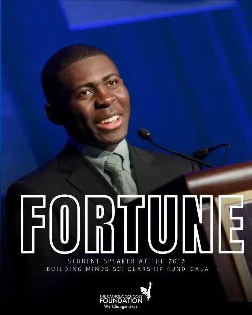 Reconnecting with 2012 Gala Speaker Fortune